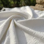 a white textured luxury unisex t shirt (1)