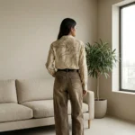 beige marble print long sleeve shirt (3)