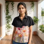 black half sleeve shirt (3)