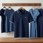 classic navy blue half sleeve polo t shirt with white collar tipping (1)