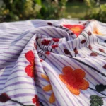 lavender and white striped half sleeve shirt (4)