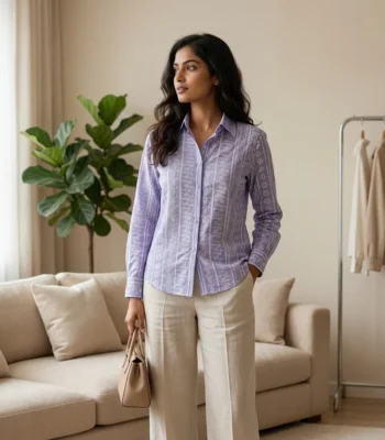 oman wearing a premium lavender embroidered long sleeve shirt (2)