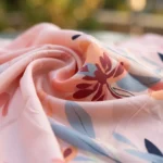 peach floral print half sleeve casual shirt front view (1)
