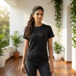 remium black geometric monogram unisex t shirts (4)