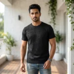 remium black geometric monogram unisex t shirts (6)