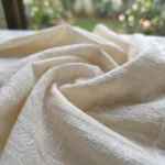 women's off white floral embroidered button down shirt (2)