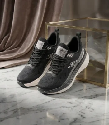 Besttime Boys black mesh chunky sneakers (4)