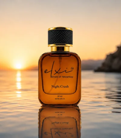 Elxi Night Crush 30ml perfume bottle in amber glass