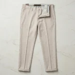 Men's Premium Beige Tailored Linen Trousers (1)