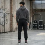 Men's premium black solid jogger pants (1)