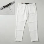 Men's premium white tailored linen trousers for smart casual wear (2)