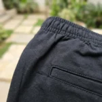 Mens solid navy blue casual chino shorts (4)