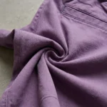 Men's solid purple casual half pants with elastic waistband (2)