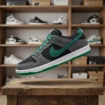 Nike SB Dunk Low grey black and teal suede sneaker (2)