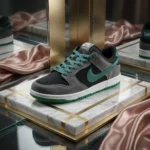 Nike SB Dunk Low grey black and teal suede sneaker (3)
