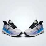 Poly Armor gradient mesh running shoes in blue and purple on a marble display block (2)