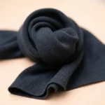 Women's Navy Blue Knit Waistcoat Top with Gold Buttons (1)