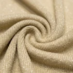 Women's gold shimmer V neck knit top for festive wear (4)