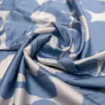 a light blue and white oversized floral co ord set (2)