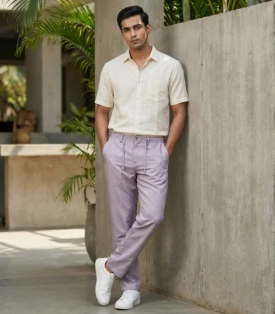 lavender casual trousers (1)