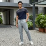 light grey casual drawstring trousers (2)