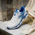 mens white and blue chunky streetwear sneakers (1)