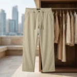 premium beige drawstring trousers (4)