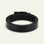 remium men's black automatic ratchet belt with gold logo buckle (3)