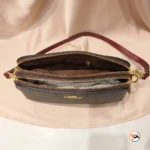 Coach signature monogram brown crossbody sling bag for women (1)