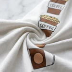Men oversized white t shirt with minimalist coffee typography (1)
