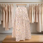 Women wearing Masi pink floral print (1)