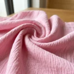 Womens light pink smocked peplum top (2)