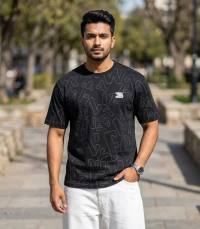 black mens t shirt with grey (7)