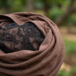 brown relaxed fit t shirt with short sleeves (1)