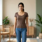 Brown Women's T-Shirt Essential Style for Daily Wear – Brown Women's T-Shirt – photo 1