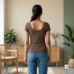 Brown Women's T-Shirt Essential Style for Daily Wear – Brown Women's T-Shirt – photo 2