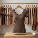 Brown Women's T-Shirt Essential Style for Daily Wear – Brown Women's T-Shirt – photo 4