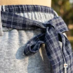 Classy Grey Trouser with Plaid Tie Waist – Classy grey trouser – photo 4