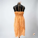 Exclusive Peach Midi Dress for Women with Smocked Waist – peach midi dress – photo 3