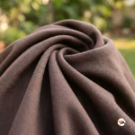 Exclusive Women Brown Cotton Co-ord Set with Denim Collar – Women Brown Cotton Co-ord Set – photo 4