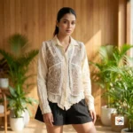 Exclusive Women Ethnic Shirt with Floral Embroidery – Women Ethnic Shirt – photo 1