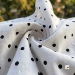 Exclusive Women's Polka Dot Top with Asymmetric Hem – polka dot top – photo 4