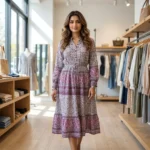 floral paisley midi dress (1)