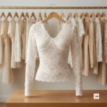 Lace white top brings an exclusive touch of classic charm to your wardrobe. – lace white top – photo 4
