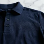 man wearing a classic men navy blue polo t shirt (1)