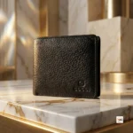Mens Wallet - Luxurious Black Leather Bifold – Mens Wallet – photo 1