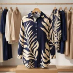 NEW MIU Long Shirt for Women with Palm Print – Long Shirt for Women – photo 5