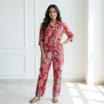 NEW MIU Luxurious Women Floral Print Co-ord Set – women floral print co-ord set – photo 1