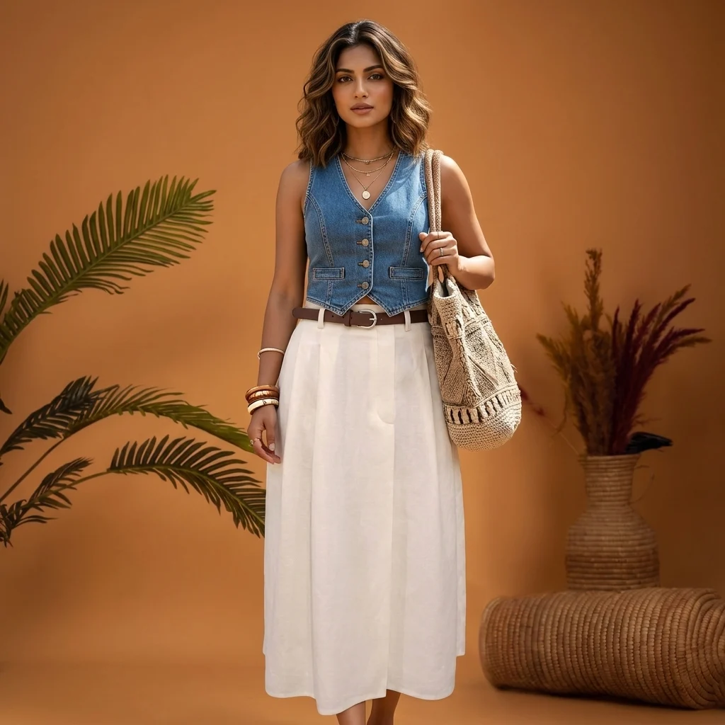 NEW MIU Timeless Women's Skirt Midi Length Plain Skirt – womens midi skirt – photo 1