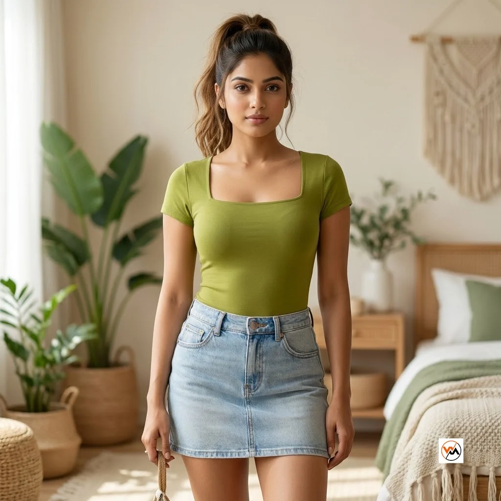 Olive green bodysuit for women featuring a timeless square neck and short sleeves – olive green bodysuit Olive green bodysuit for women featuring a timeless square neck and short sleeves – olive green bodysuit – photo 1